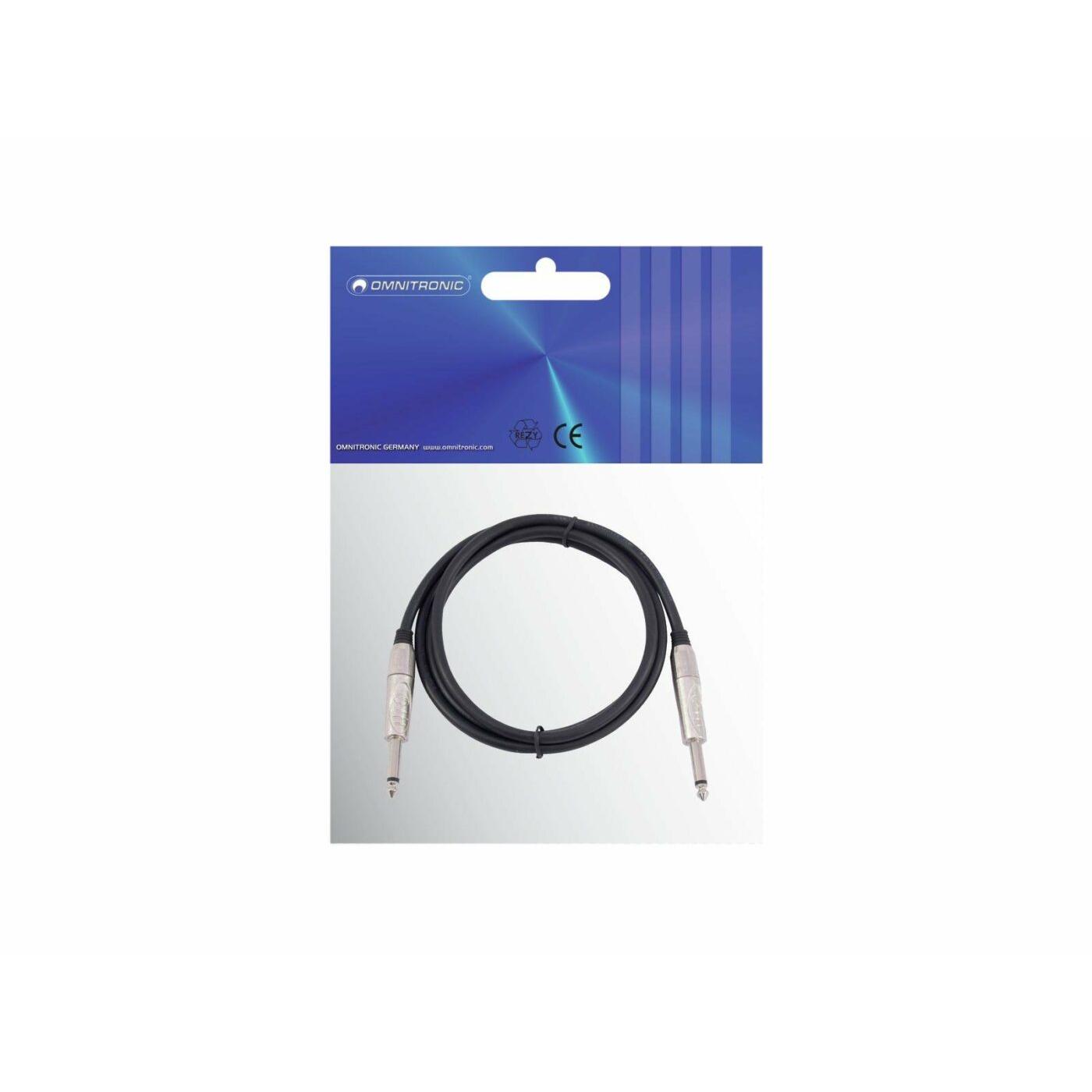 OMNITRONIC Jack Cable 6.3 mono 3m bk ROAD - Image 3