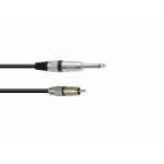 OMNITRONIC Adapterkabel RCA/Jack 0.9m bk