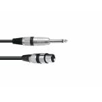 OMNITRONIC Adapterkabel XLR(F)/Jack mono 0.9m bk