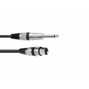 OMNITRONIC Adapter Cable XLR(F)/Jack mono 0.9m bk