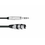 OMNITRONIC Adapterkabel XLR(F)/Jack stereo 2m bk
