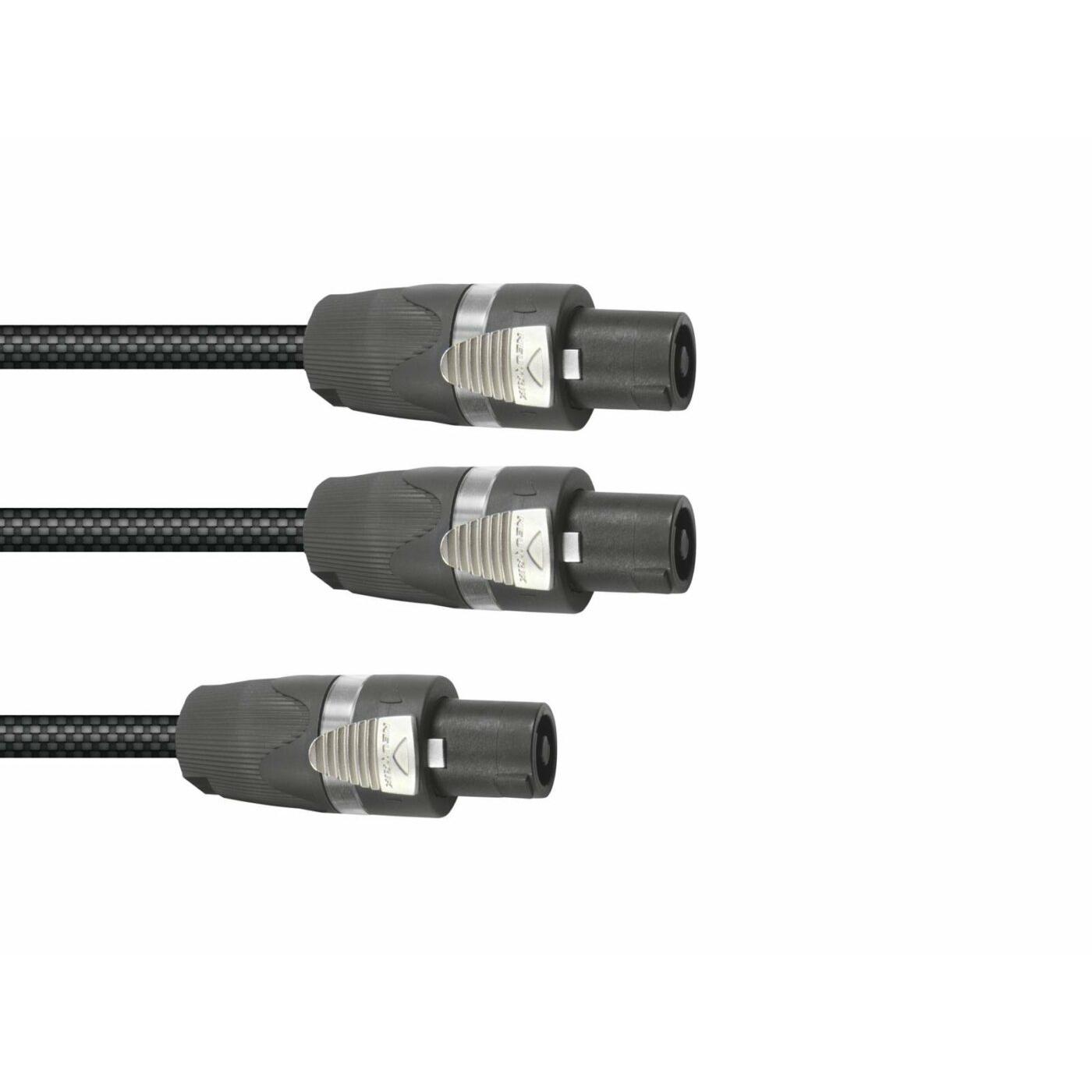 SOMMER Kabel Adaptercable Speakon/2xSpeakon 1m zwart