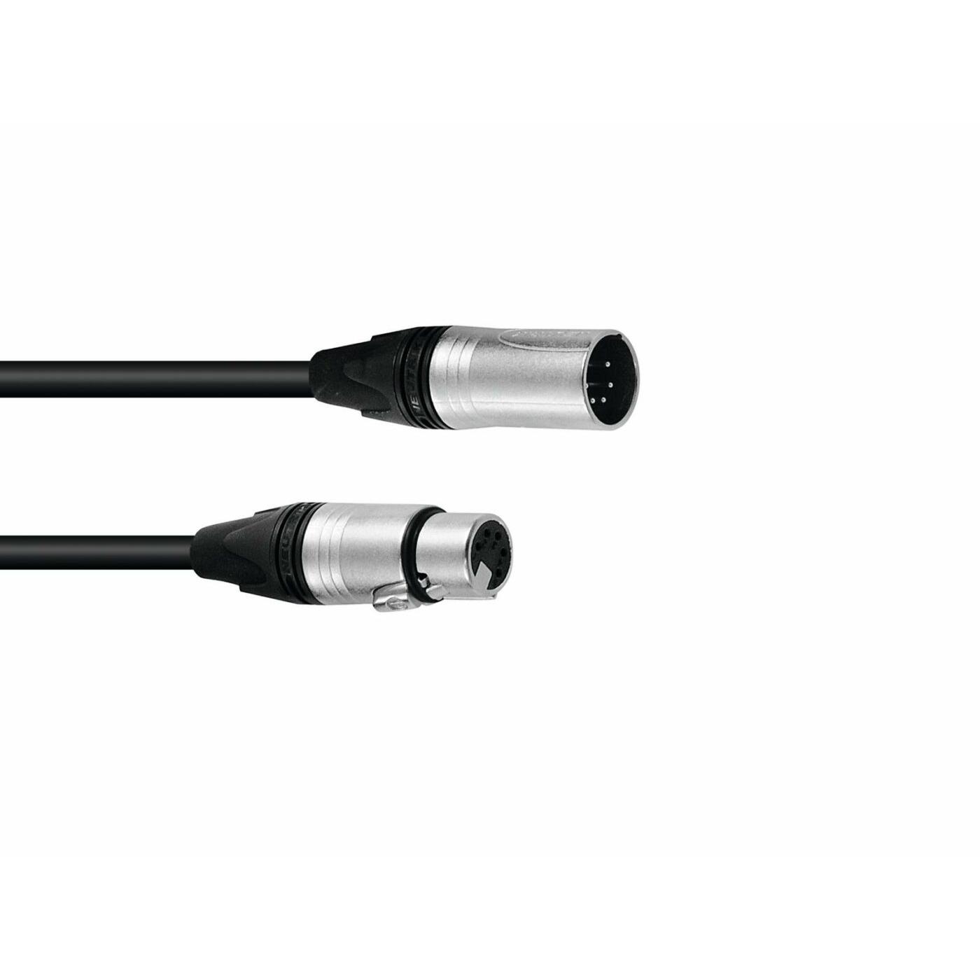 PSSO DMX Cable XLR 5-pin 10m bk Neutrik
