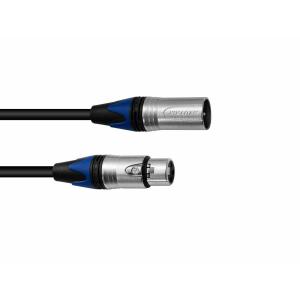 PSSO XLR Cable COL 3-pin 5m bk Neutrik
