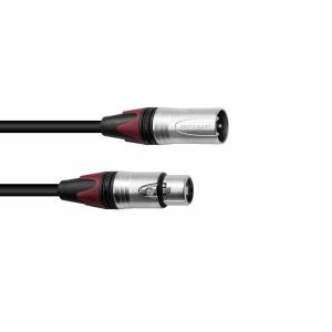 PSSO XLR Cable COL 3-pin 7.5m bk Neutrik