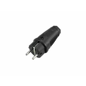 PC ELECTRIC Safety Plug Rubber bk