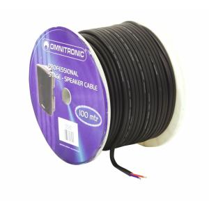 OMNITRONIC Speaker Cable 2x2.5 100m bk durable
