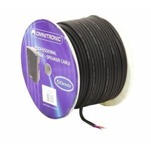 OMNITRONIC Speaker Cable 2x2.5 50m bk durable