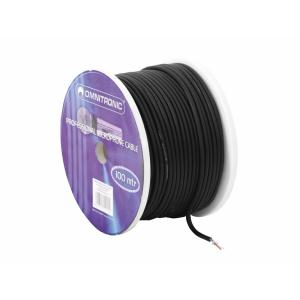 OMNITRONIC Microphone Cable 2x0.22 100m bk