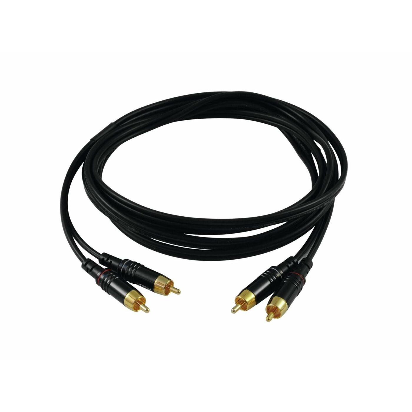 SOMMER CABLE RCA Cable 2x2 1m bk Hicon - Image 2