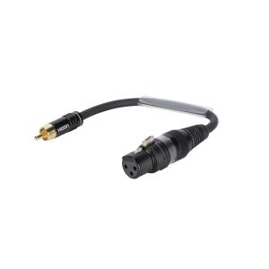 SOMMER CABLE Adapter Cable XLR(F)/RCA(M) 0.15m bk