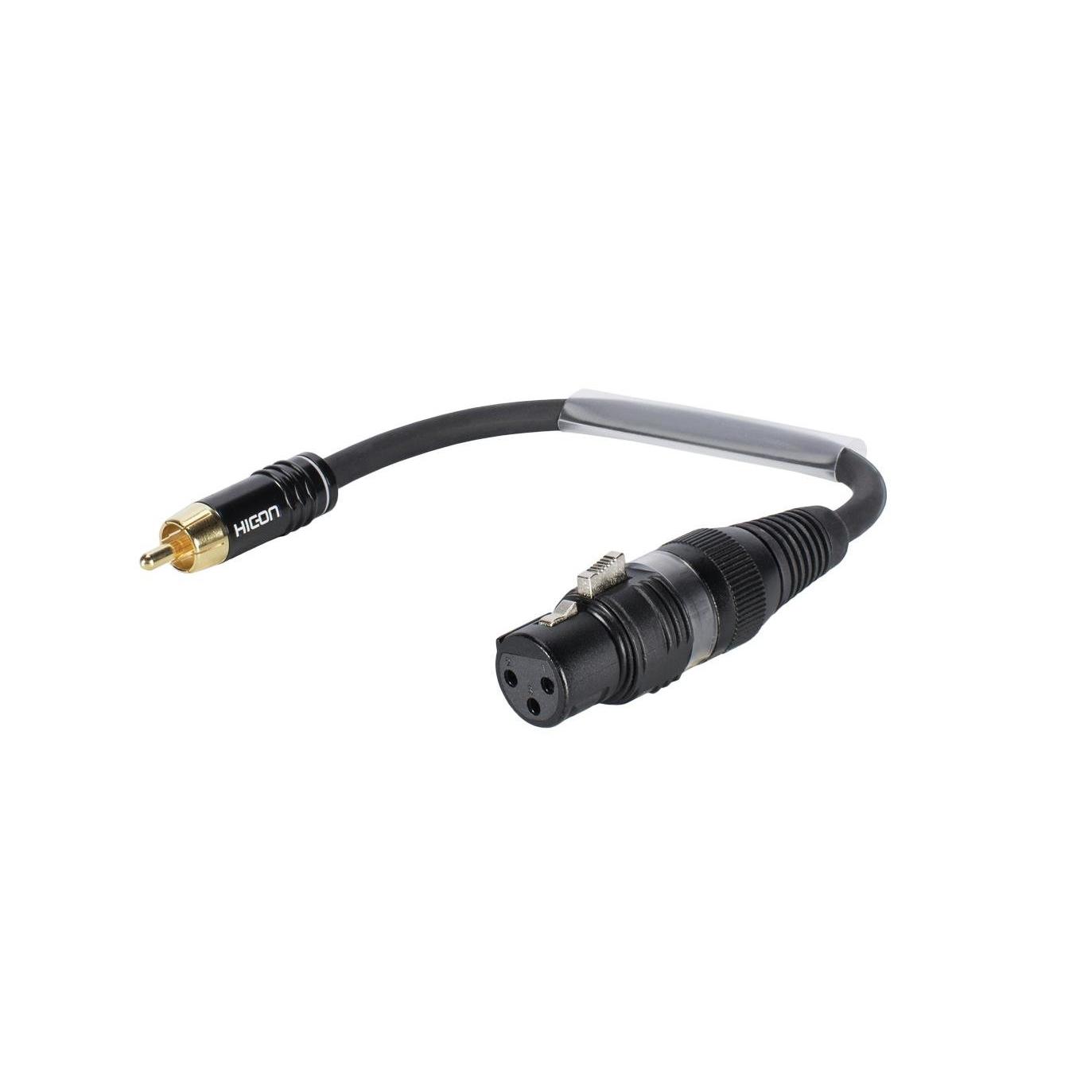 SOMMER CABLE Adapter Cable XLR(F)/RCA(M) 0.15m bk