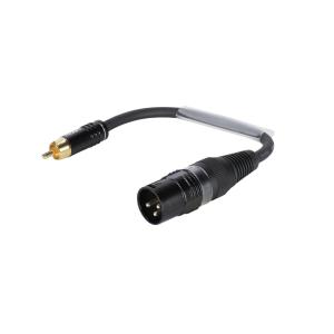 SOMMER CABLE Adapter Cable XLR(M)/RCA(M) 0.15m bk