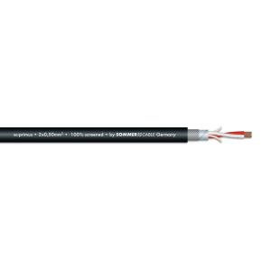 SOMMER CABLE Microphone Cable 2x0.50 100m bk SC-Primus