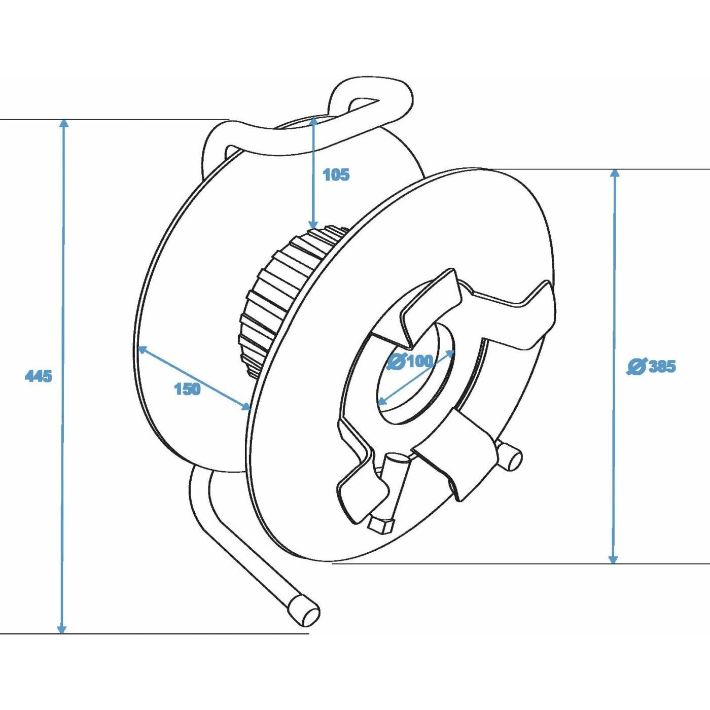 SCHILL Cable Drum IT380.RM A=385/C=142 - Image 5