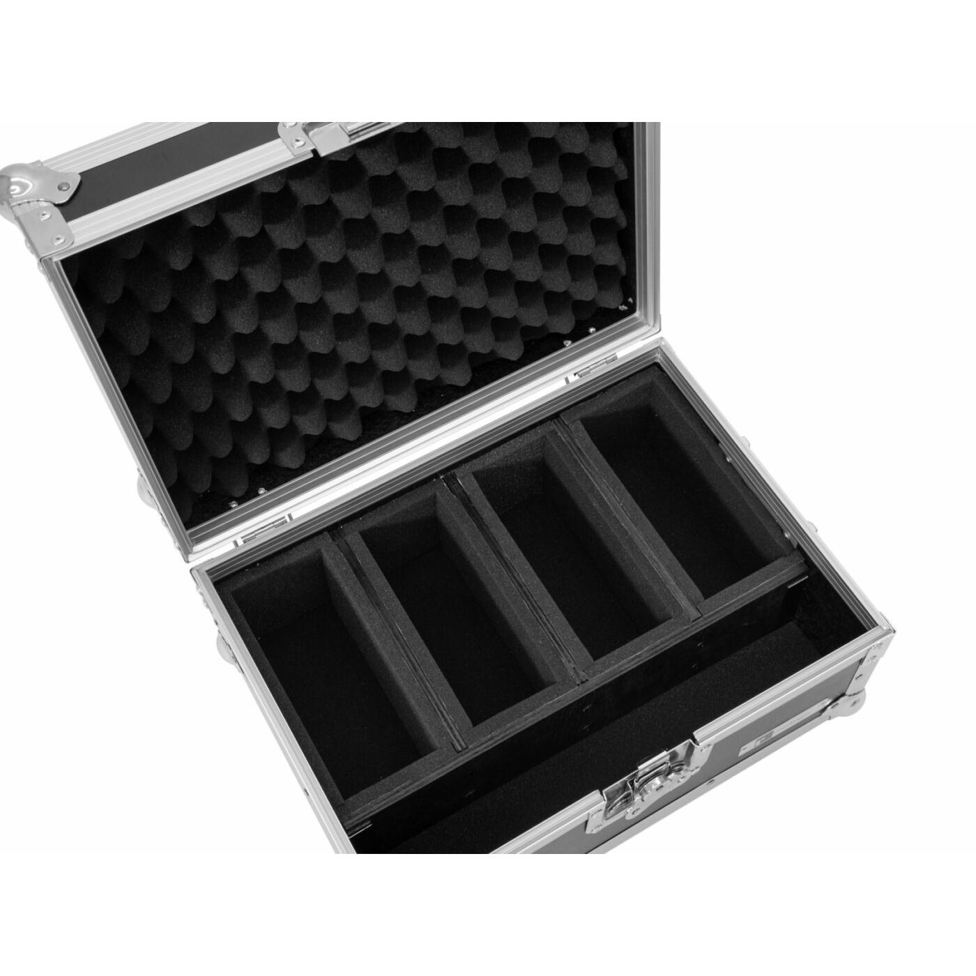 ROADINGER Flightcase EC-4AC 4x AKKU Flat Light Series - Image 4