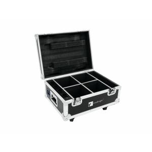 Roadinger Flightcase 4x AKKU UP-4 QuickDMX met charging functio