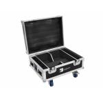 ROADINGER Flightcase 4x AKKU IP UP-4 QuickDMX met oplaadfunctie