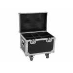 ROADINGER Flightcase 4x LED TMH-13/17/S30/W36 met wielen