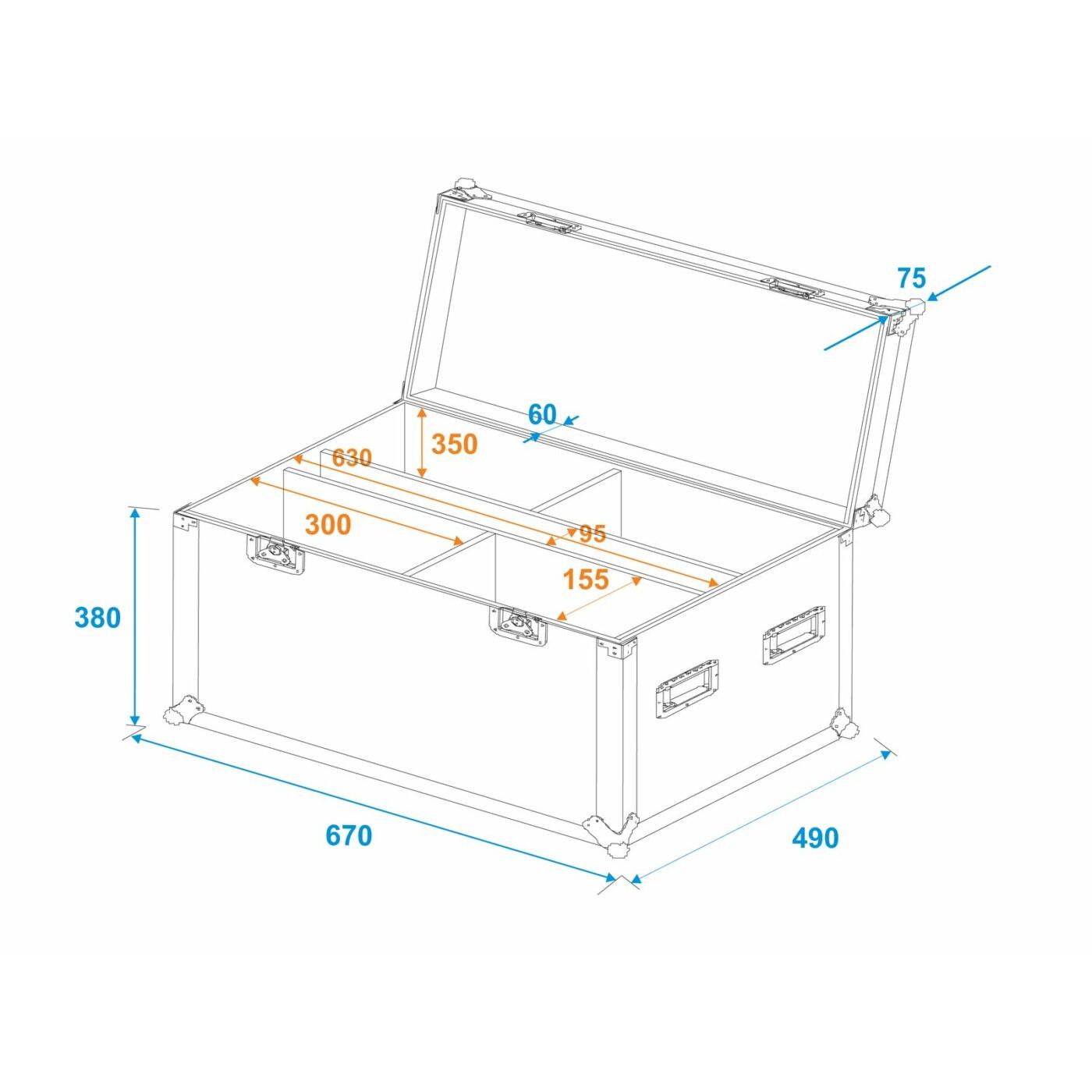 ROADINGER Flightcase 4x LED IP PAR 12x8W QCL/12x9 SQL Spot - Image 5