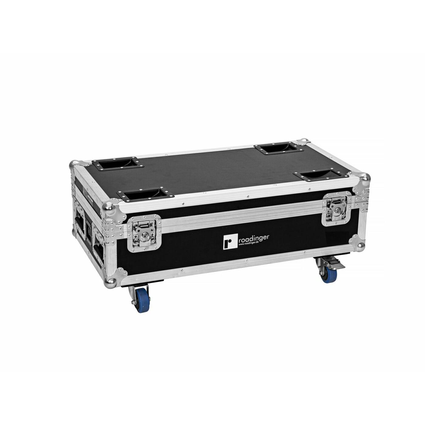 ROADINGER Flightcase 6x AKKU IP UP-4 Plus HCL Spot WDMX with charging function