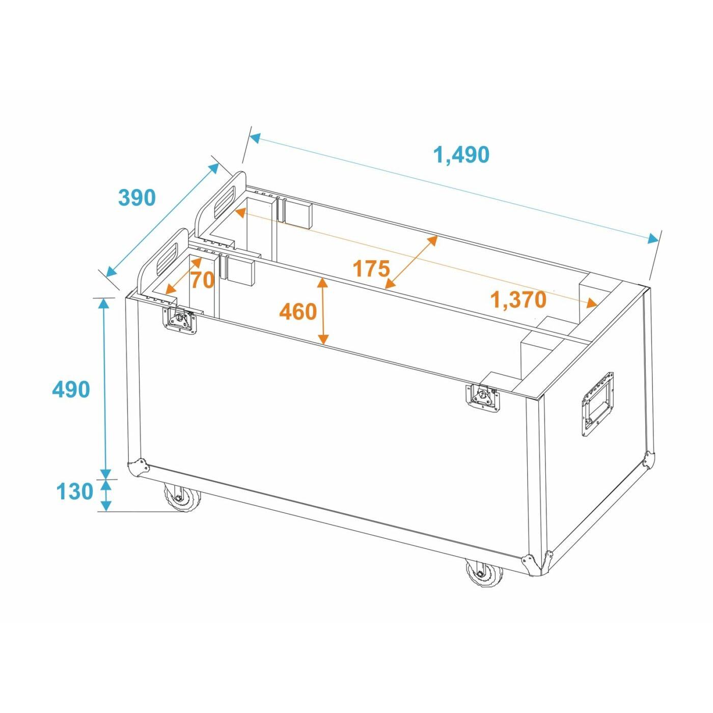 ROADINGER Flightcase 2x LCD ZL60 - Image 5