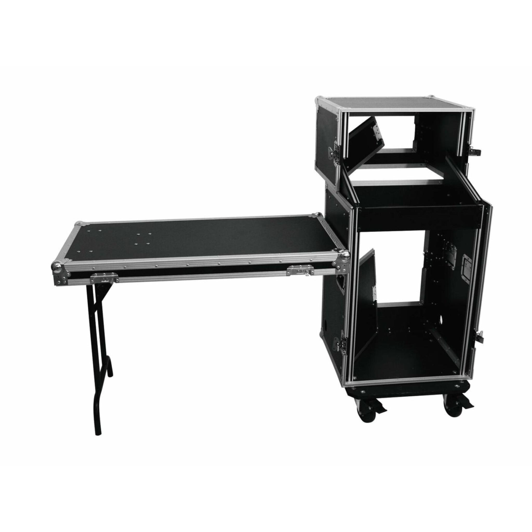 Case 19 3HE Roadinger - Rack 24cm Nero, Per Dispositivi 19", Guide Incorporate - Foto 4