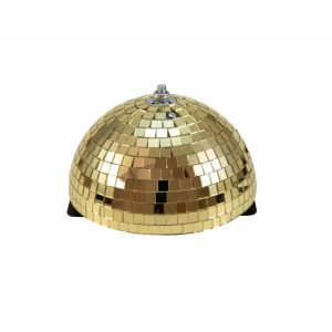 Eurolite Halve Discobal - Spiegelbol - Discobol 20cm goud met motor discoballen Tweedekans