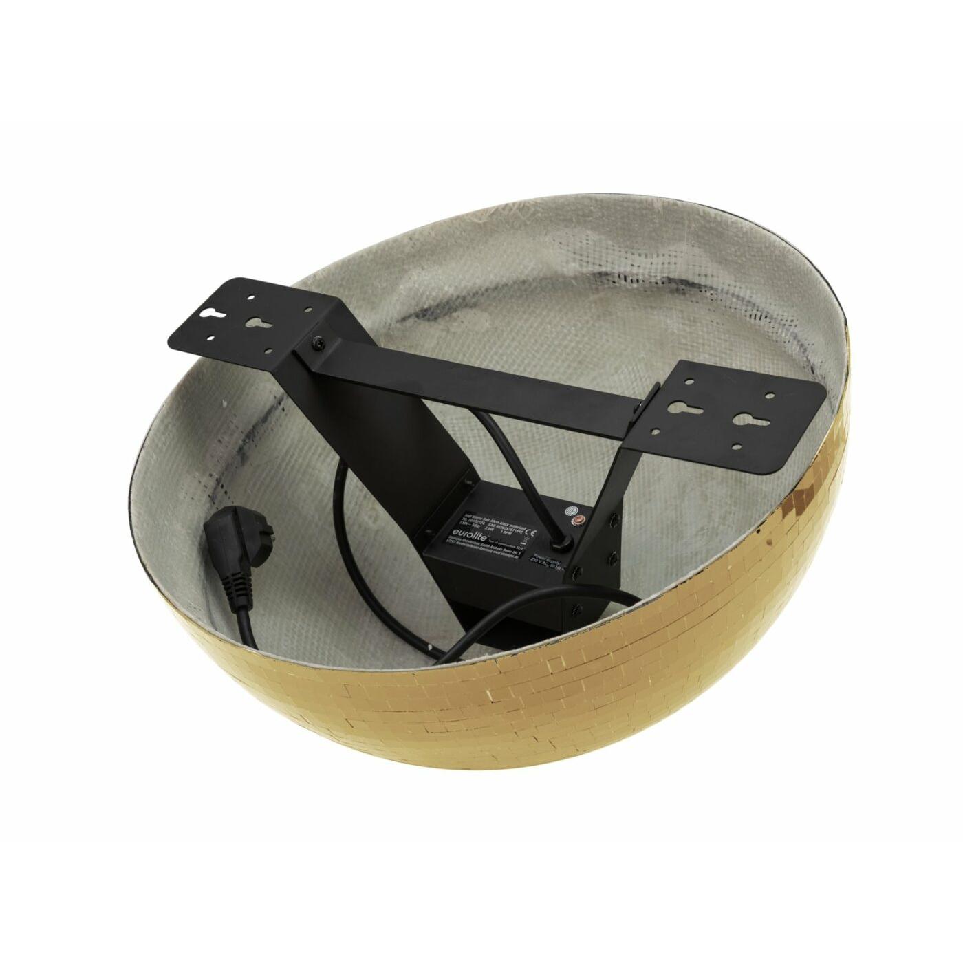 EUROLITE 50 cm Gold Disco Ball - Mirror Ball with Motor - Image 2