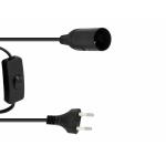 Eurolite Snoer met Fitting - Grote fitting E-27 - Schakelaar - 1.8m - 60W Max