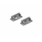 EUROLITE eindkappen voor U-profiel 20mm zilver