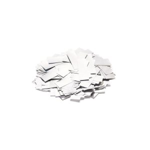 TCM FX Metallic Confetti rectangular 55x18mm, white, 1kg