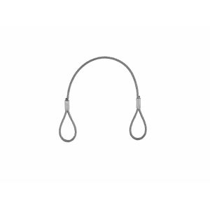 Eurolite Staal Rope (SC) 400mmx4mm Zilver