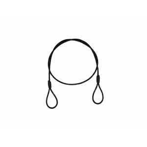 EUROLITE Steel Rope (SC) 900x4mm black without quick link