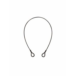 EUROLITE Steel Rope (SC) 600x3mm black with thimbles