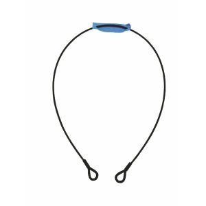 EUROLITE Steel Rope 1000x4mm black with Thimbles