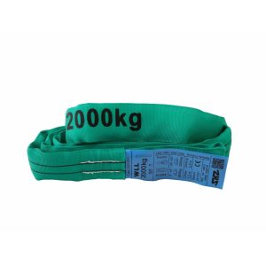 SHZ Round Sling 1m, max. Load 2000KG according to EN 1492-2 SF7 green