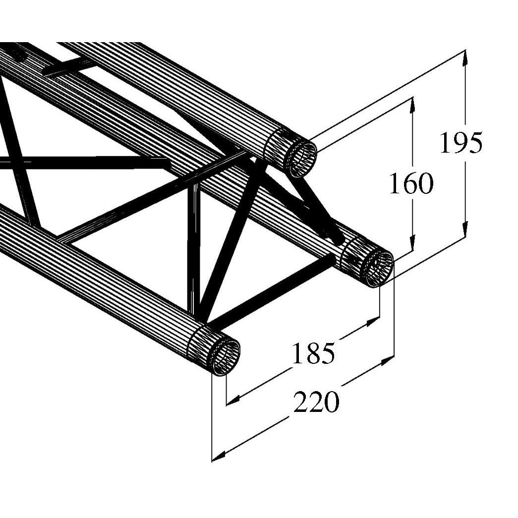 ALUTRUSS DECOLOCK DQ3-2500 3-way Cross Beam - Image 2