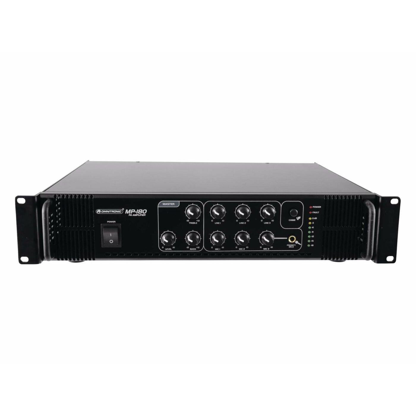 OMNITRONIC MP-180 PA Mixing Amplifier