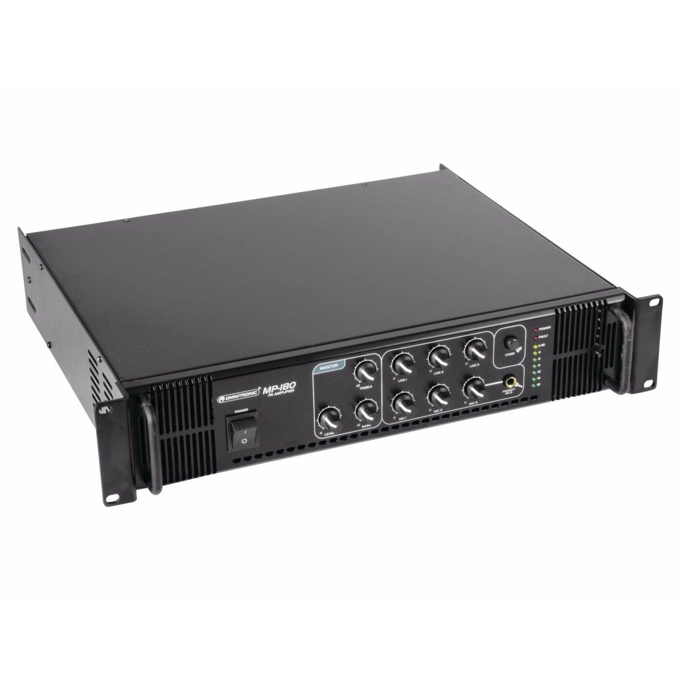 OMNITRONIC MP-180 PA Mixing Amplifier - Image 2