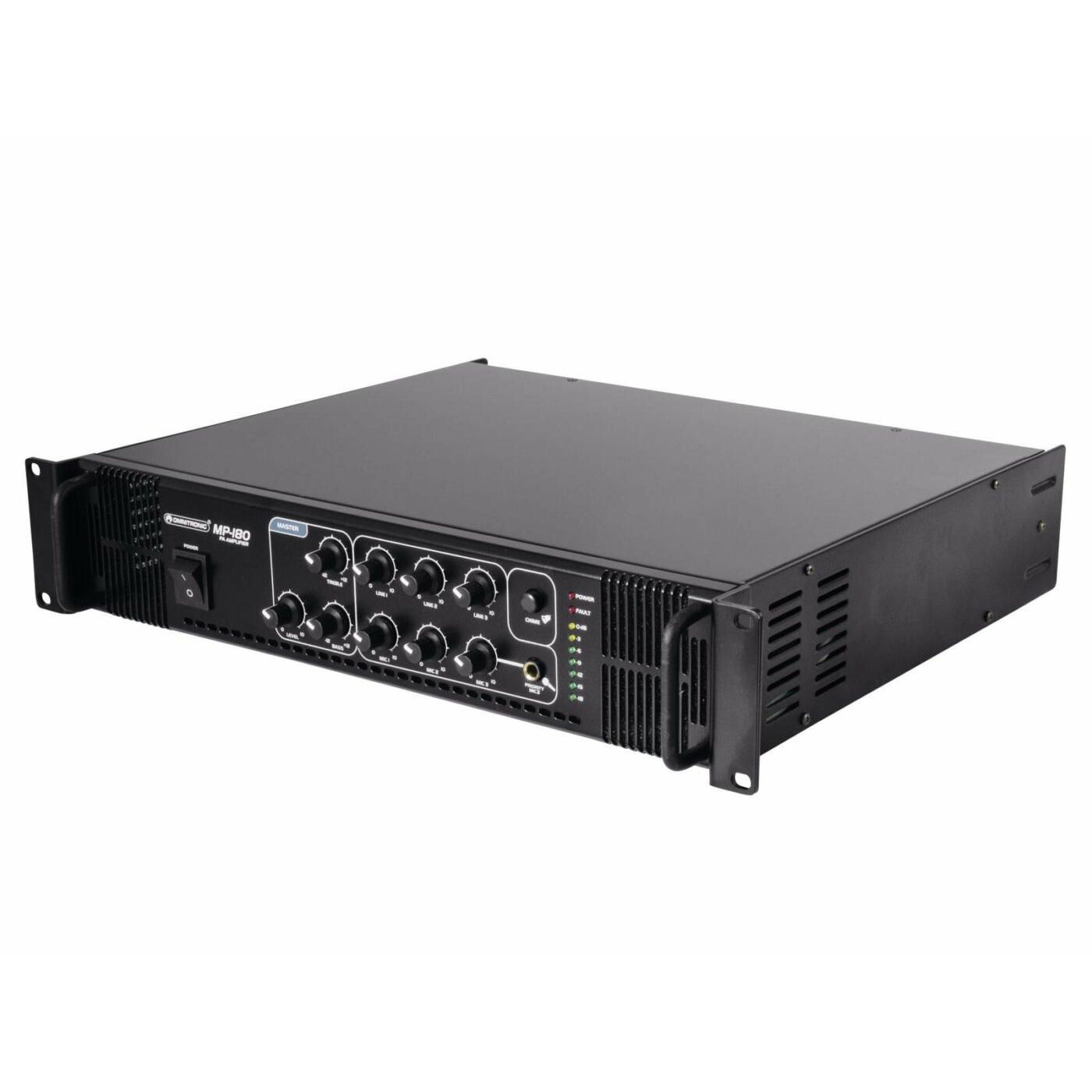 OMNITRONIC MP-180 PA Mixing Amplifier - Image 3