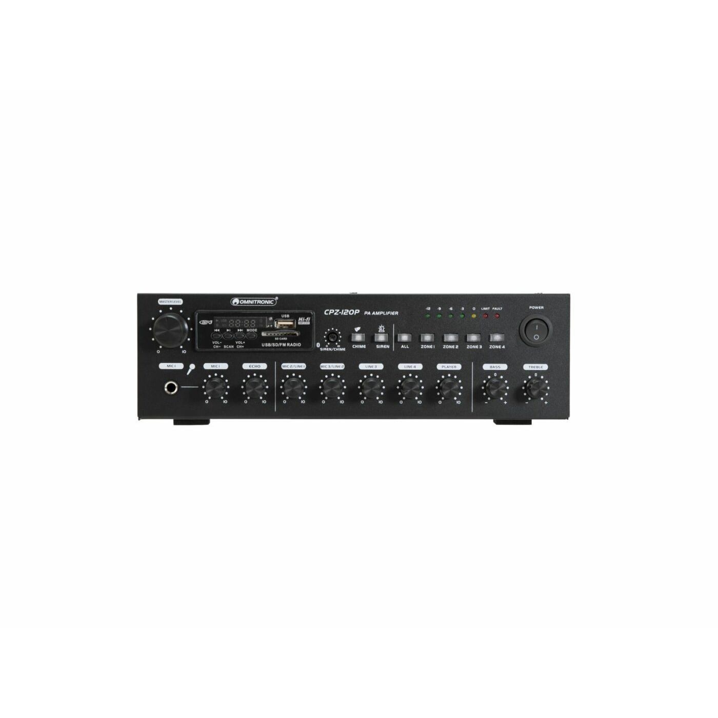 OMNITRONIC CPZ-120P PA Mixing Amplifier - Image 5