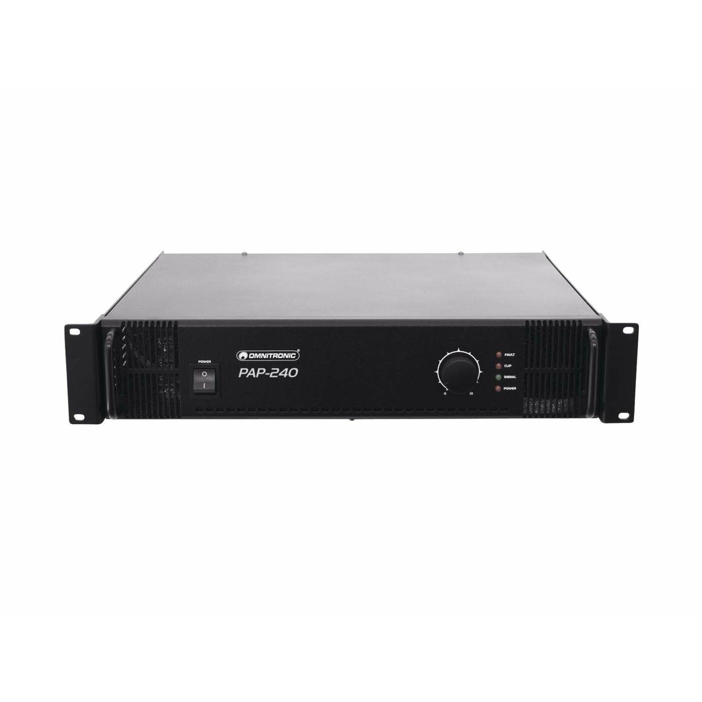 OMNITRONIC PAP-240 PA Amplifier - Image 2