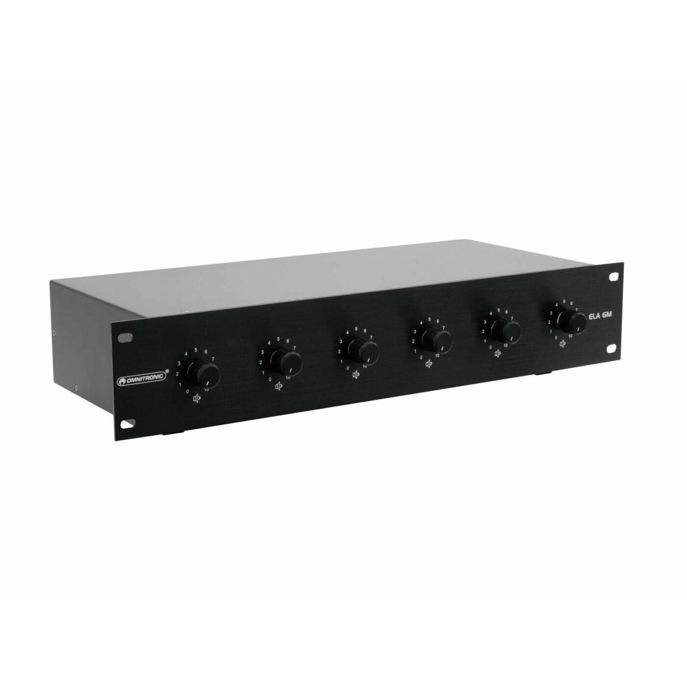 OMNITRONIC PA 6-Zone Mono Vol Contr 20W bk - Image 2