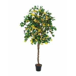 EUROPALMS Bougainvillea, artificial plant, yellow, 180cm