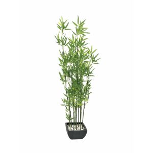 EUROPALMS Bamboo in bowl, artificial, 120cm