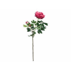 EUROPALMS Peony Branch premium, artificial plant, magenta, 100cm