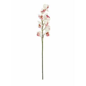 EUROPALMS Cymbidium branch, artificial, white-pink, 90cm