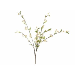 EUROPALMS Cherry spray, artificial, white, 60cm