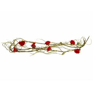 EUROPALMS Rose Garland (EVA), artificial, red